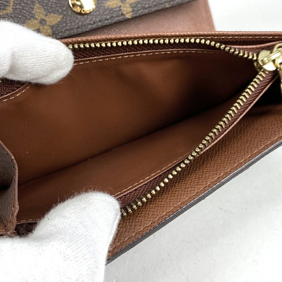 Louis Vuitton Portefeuille Wallet Alexandra Trifold Monogram Brown - Picture 5 of 8